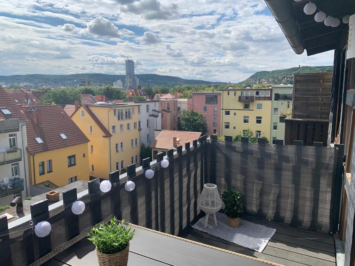 Apartment Skyline Of Jena, Luxurioes, Einzigartig, Free Wifi, Parkplatz, Klimatisiert, Zentral Bagian luar foto