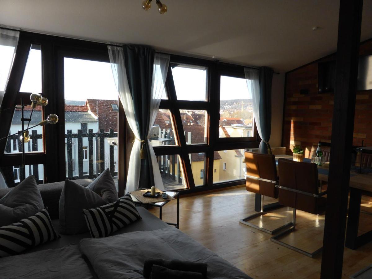 Apartment Skyline Of Jena, Luxurioes, Einzigartig, Free Wifi, Parkplatz, Klimatisiert, Zentral Bagian luar foto