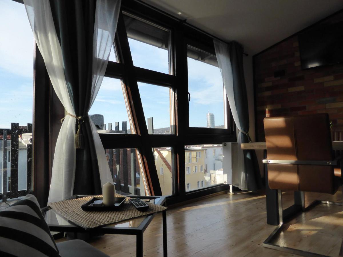 Apartment Skyline Of Jena, Luxurioes, Einzigartig, Free Wifi, Parkplatz, Klimatisiert, Zentral Bagian luar foto