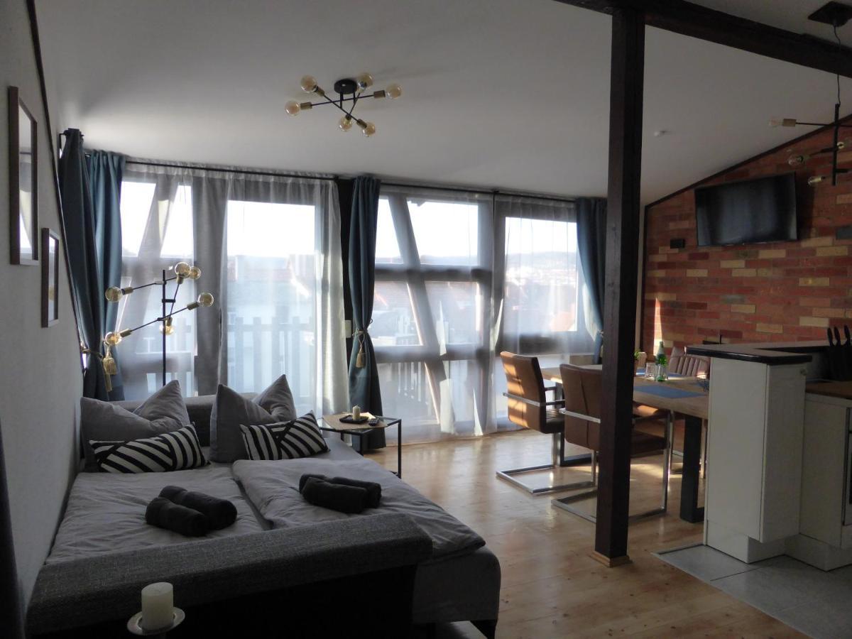 Apartment Skyline Of Jena, Luxurioes, Einzigartig, Free Wifi, Parkplatz, Klimatisiert, Zentral Bagian luar foto